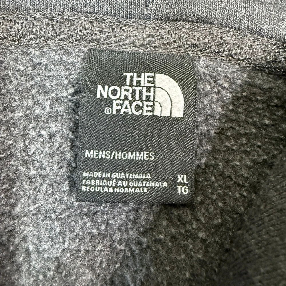 The North Face Hoodie Mens XL Gray Fleece Pullover Logo Graphic Hooded Sweatshir